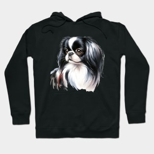 Japanese Chin Watercolor - Beautiful Dog Hoodie